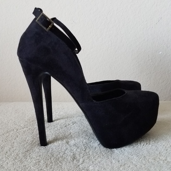 Women's Ankle Strap Pumps- Black/size 9 - Picture 2 of 6